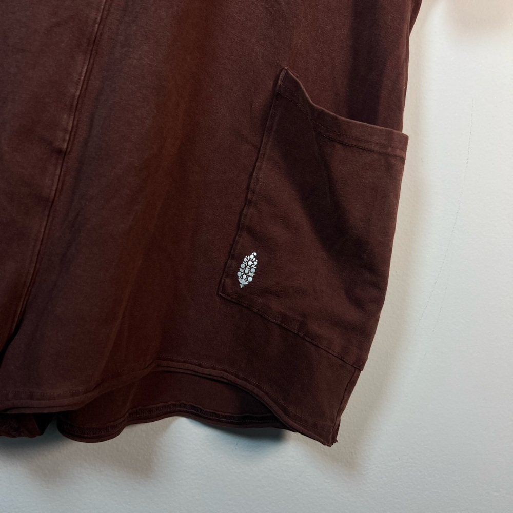 Free People Hot Shot Tee Romper in Dark Espresso XS - Picture 7 of 12